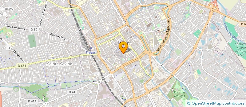 localisation de l'entreprise C.H.L à TROYES