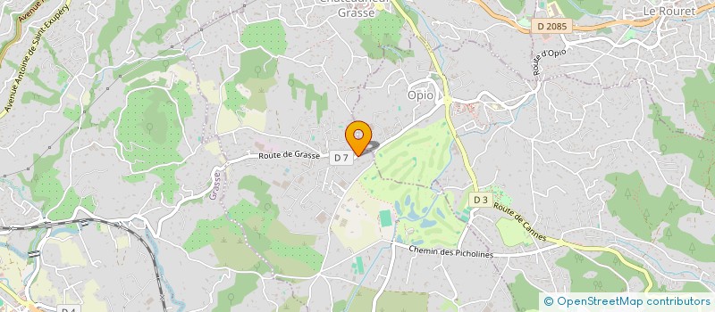 localisation de l'entreprise C.H.L.O.  CHATEAUNEUF-GRASSE