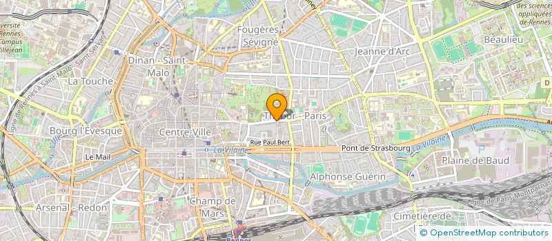 localisation de l'entreprise C & H M à RENNES