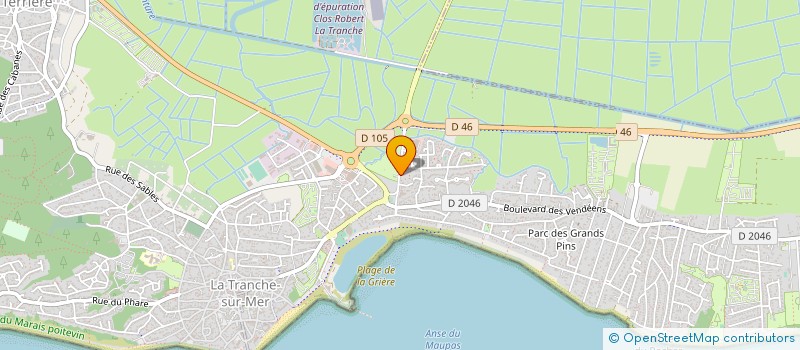 localisation de l'entreprise C.H.M BRICO à LA TRANCHE-SUR-MER