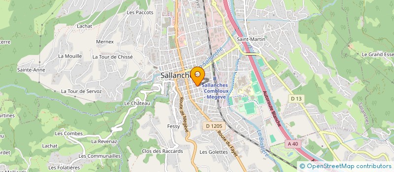 localisation de l'entreprise C.H.M. & CO à SALLANCHES