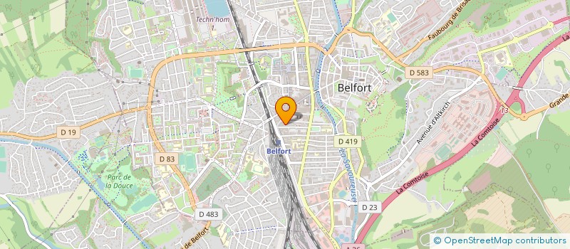 localisation de l'entreprise C.H.N à BELFORT