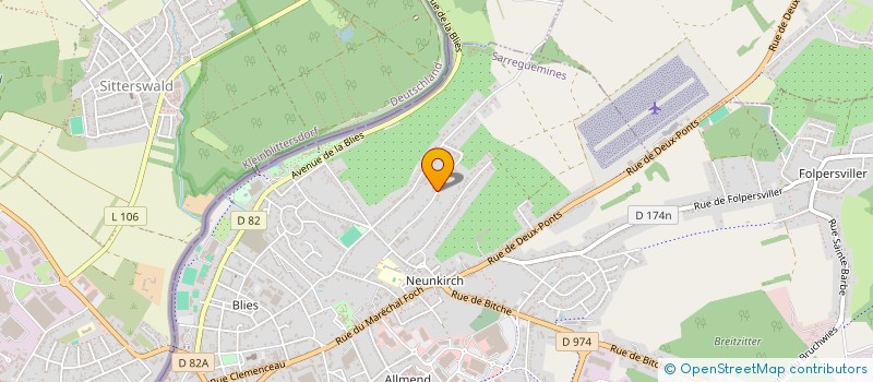 localisation de l'entreprise C.H.O.B. à SARREGUEMINES