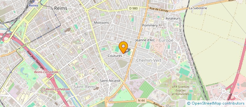 localisation de l'entreprise C.H.O.C. POULAIN  REIMS