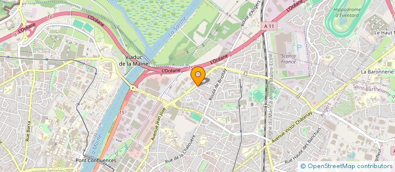 localisation de l'entreprise C.H.O. NETTOYAGE à ANGERS