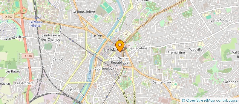 localisation de l'entreprise C.H.P. BEAUTE à LE MANS