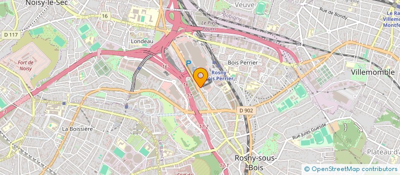 localisation de l'entreprise C & H PROPERTIES à ROSNY-SOUS-BOIS