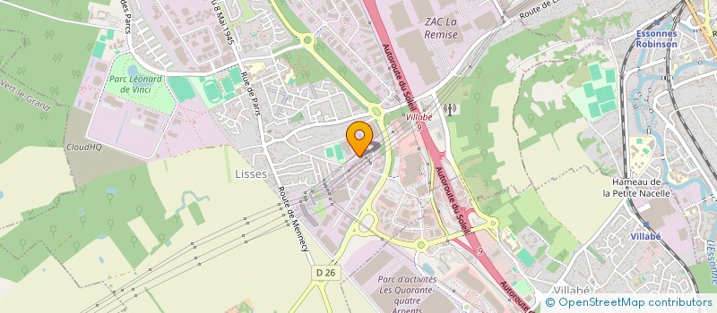 localisation de l'entreprise C&H PUBLICITE  LISSES