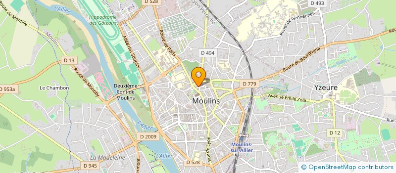 localisation de l'entreprise C.H.R AVOCATS à MOULINS