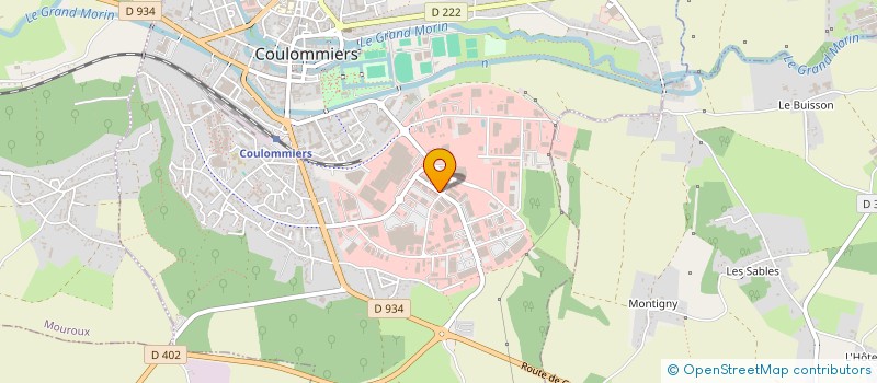localisation de l'entreprise C H R DE LA BRIE à COULOMMIERS