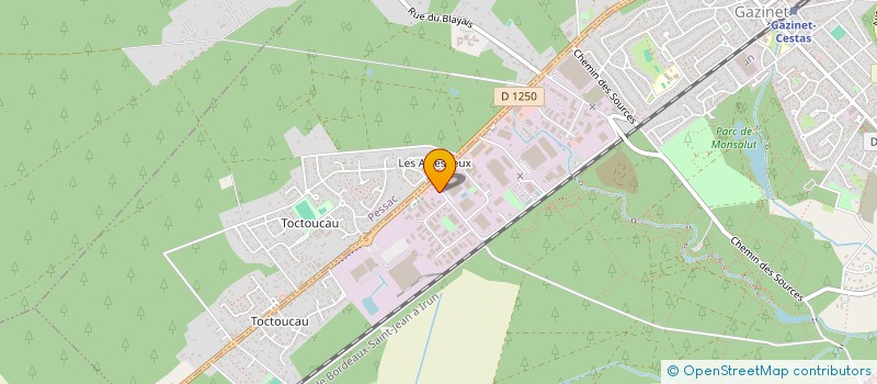 localisation de l'entreprise C H S  CESTAS