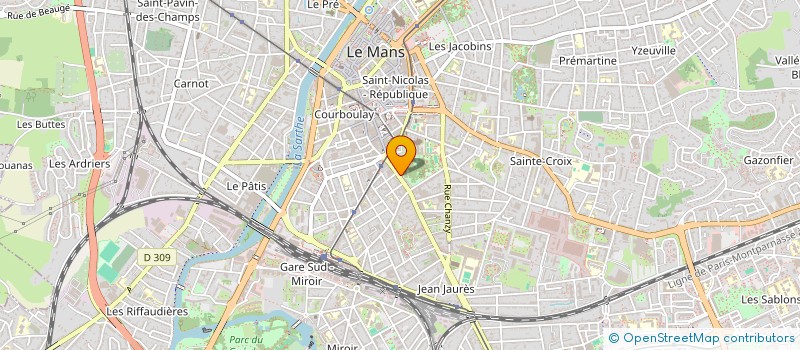 localisation de l'entreprise C.H.S DISTRIBUTION  LE MANS