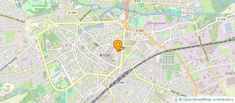 localisation de l'entreprise C.H.S. MANAGEMENT à ARRAS
