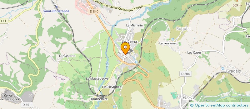 localisation de l'entreprise C.H.T.  VALADY