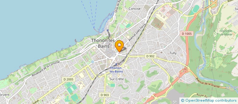 localisation de l'entreprise C.H.T CONSEILS à THONON-LES-BAINS