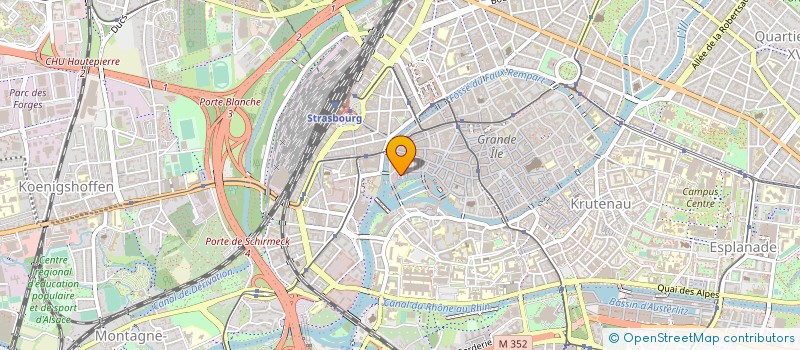 localisation de l'entreprise C H U T à STRASBOURG