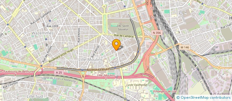 localisation de l'entreprise C H V à LILLE