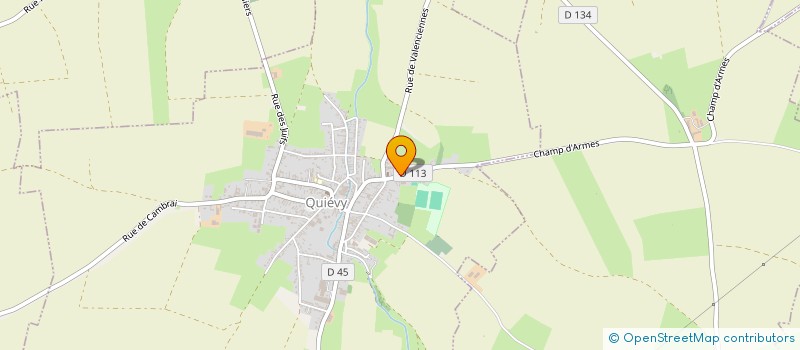 localisation de l'entreprise C.H.V.  QUIEVY