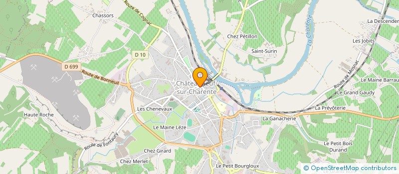 localisation de l'entreprise C H X à CHATEAUNEUF-SUR-CHARENTE