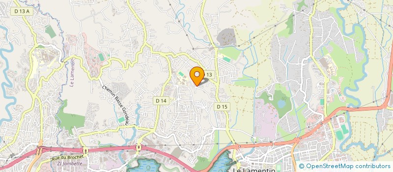 localisation de l'entreprise C-HUB ANTILLES GUYANE  LE LAMENTIN