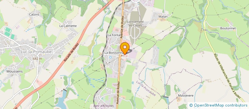 localisation de l'entreprise C.I ALBI  LUC-LA-PRIMAUBE