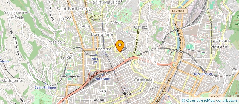 localisation de l'entreprise C.I ALMA à NICE