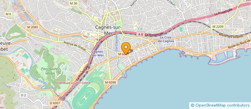localisation de l'entreprise C.I. AZUR PARADIS à CAGNES-SUR-MER
