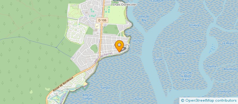 localisation de l'entreprise C I B  LEGE-CAP-FERRET