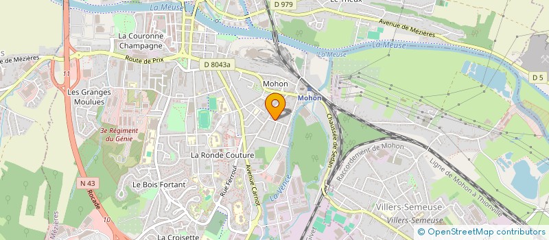 localisation de l'entreprise C.I.B.  CHARLEVILLE-MEZIERES