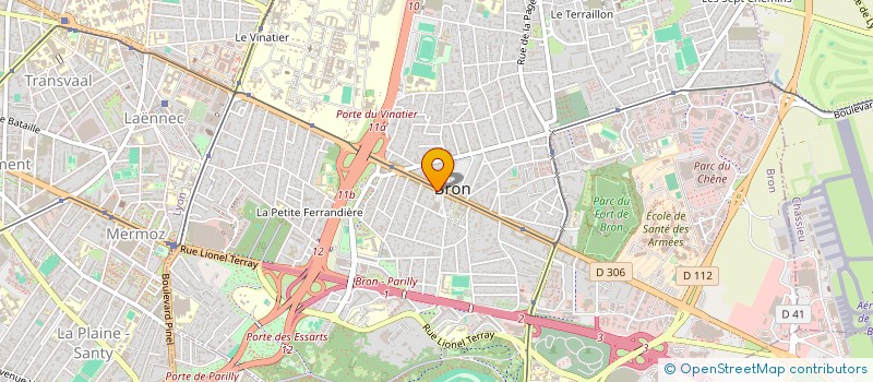 localisation de l'entreprise C.I.B. CONSEIL à BRON
