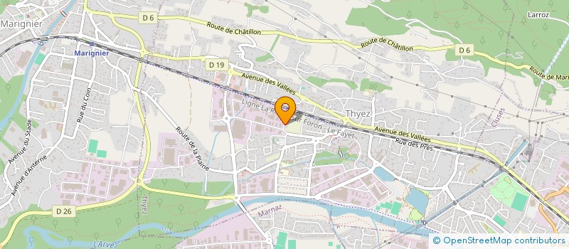 localisation de l'entreprise C.I.C.V.  THYEZ