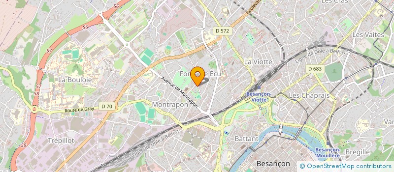 localisation de l'entreprise C.I.D.  BESANCON