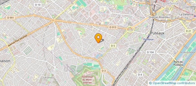 localisation de l'entreprise C.I.D.  NANTERRE