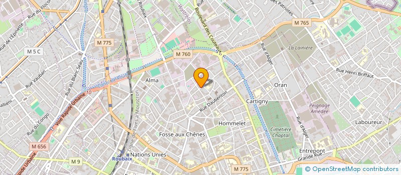 localisation de l'entreprise C.I.D.-CARPAINT IMPORT DIFFUSION  ROUBAIX