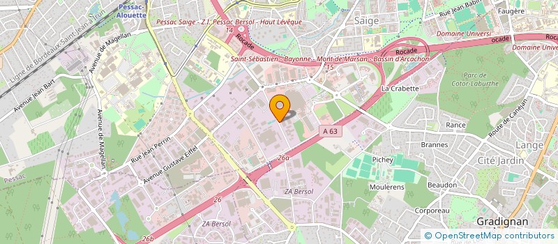 localisation de l'entreprise C.I.E  BORDEAUX