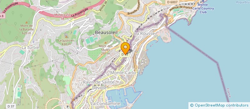 localisation de l'entreprise C.I.E.L. D AZUR IMMOBILIER  BEAUSOLEIL