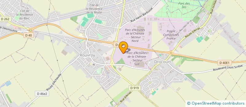 localisation de l'entreprise C.I.E.M.A.  ROUVROY