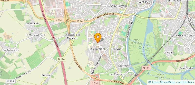 localisation de l'entreprise C.I.F  SAINTES