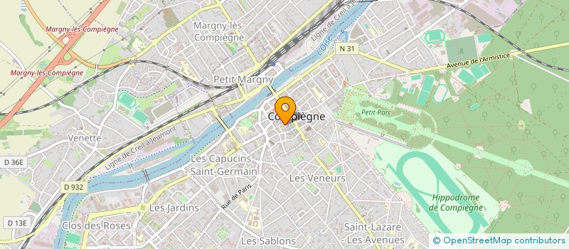 localisation de l'entreprise C.I.F.I. CONSEIL EN INVESTISSEMENT ET FINANCEMENT IMMOBILIER à COMPIEGNE