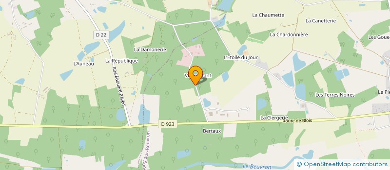 localisation de l'entreprise C.I.F.R.A.  NEUNG-SUR-BEUVRON