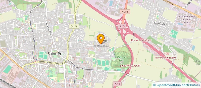 localisation de l'entreprise C.I GESTION  SAINT-PRIEST