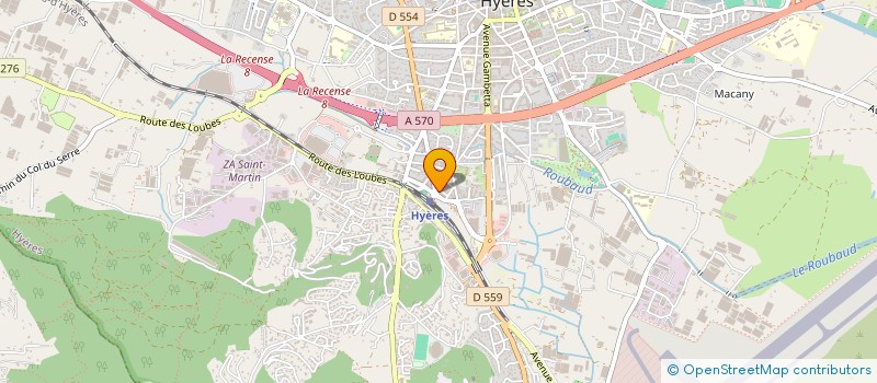 localisation de l'entreprise C.I.L. DU QUARTIER DE LA GARE à HYERES