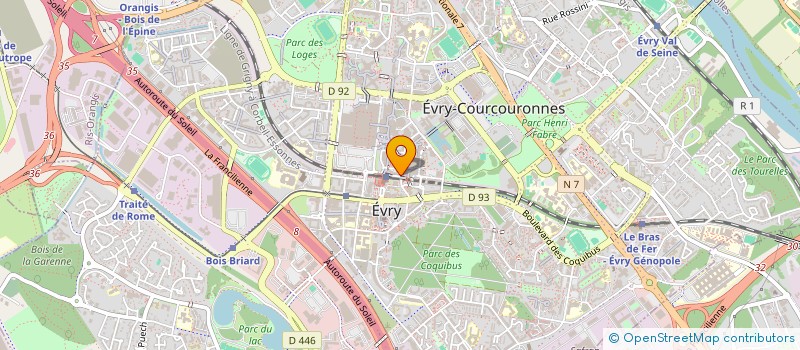 localisation de l'entreprise C I P A à EVRY-COURCOURONNES