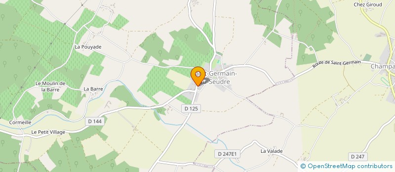 localisation de l'entreprise C.I.P.J.L  SAINT-GERMAIN-DU-SEUDRE