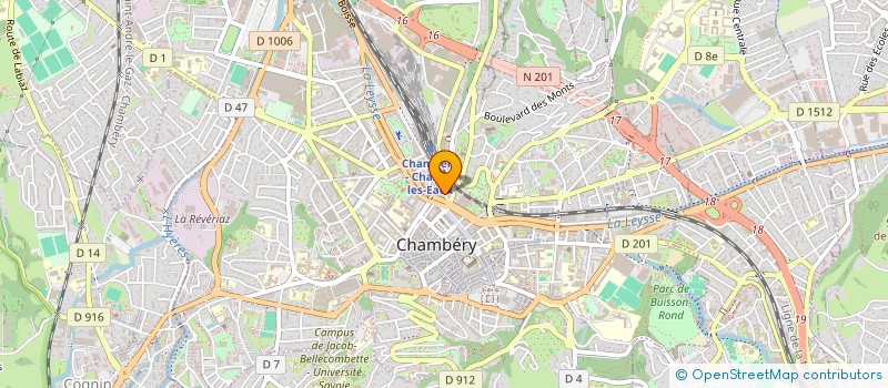 localisation de l'entreprise C.I.S. IMMOBILIER à CHAMBERY