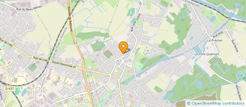 localisation de l'entreprise C.I.T.B  BEUVRY