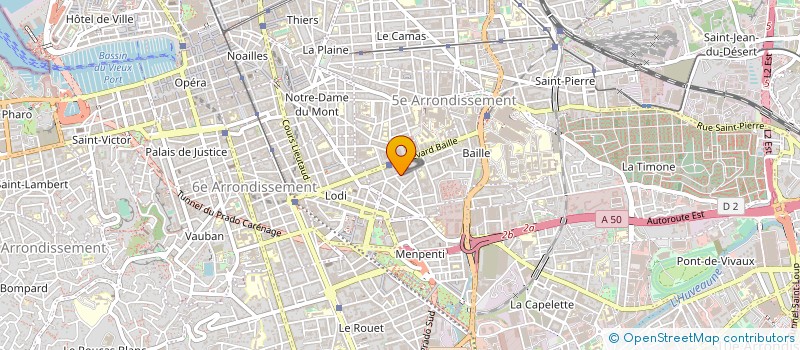 localisation de l'entreprise C.I.T. (CECILE INTER TRAVAUX) à MARSEILLE