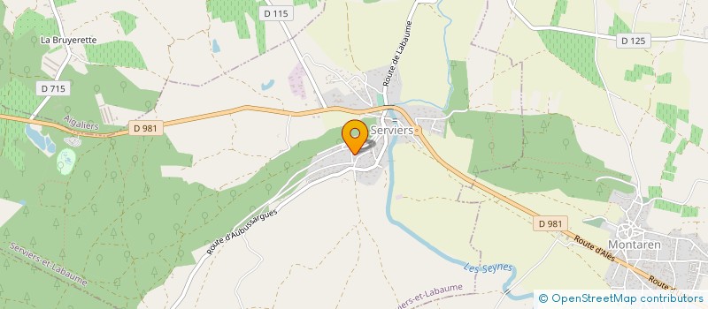 localisation de l'entreprise C.I.X.I.  ARPAILLARGUES-ET-AUREILLAC