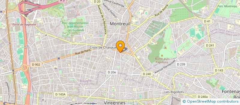 localisation de l'entreprise C.I.Y. CEINTURE INTERNATIONALE YANG à MONTREUIL
