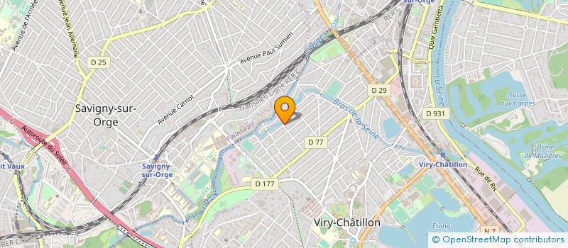 localisation de l'entreprise C IMMO à VIRY-CHATILLON
